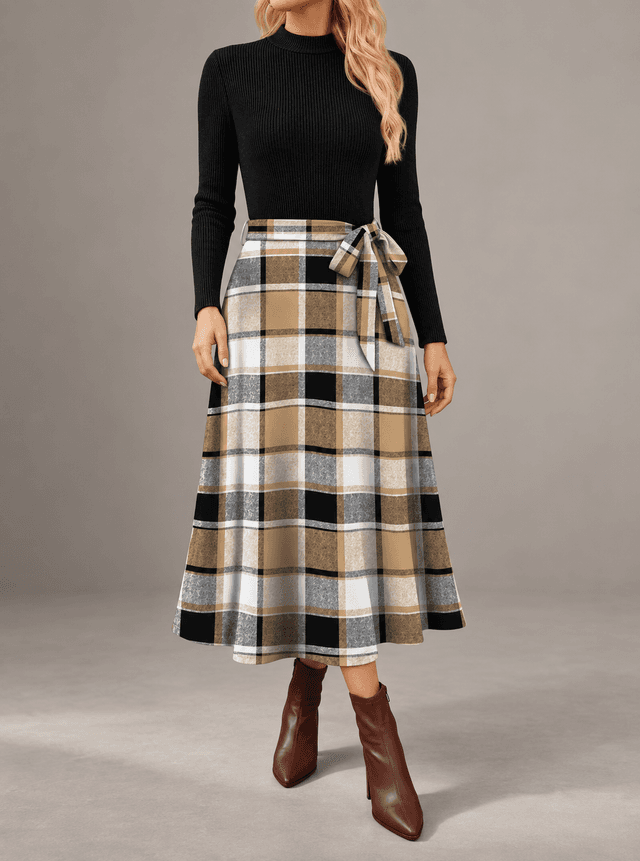 Ofeefan Khaki Midi Dress
