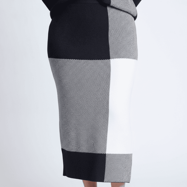 Intarsia Sweater Skirt