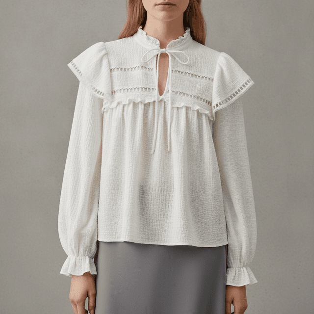 Textured Jersey Blouse