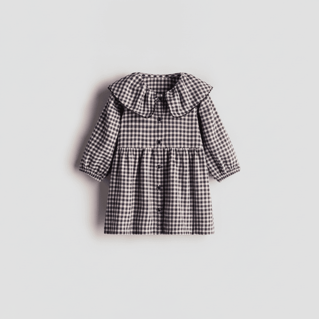 Cotton Dress with Collar