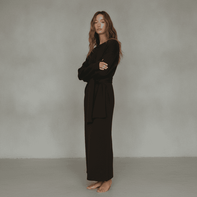 Rib-Knit Dress