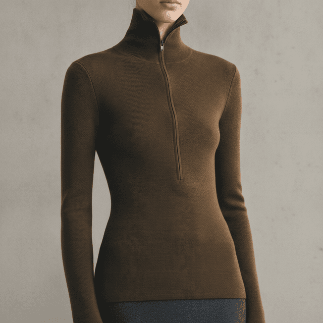 MERINO MOCK TURTLENECK TOP