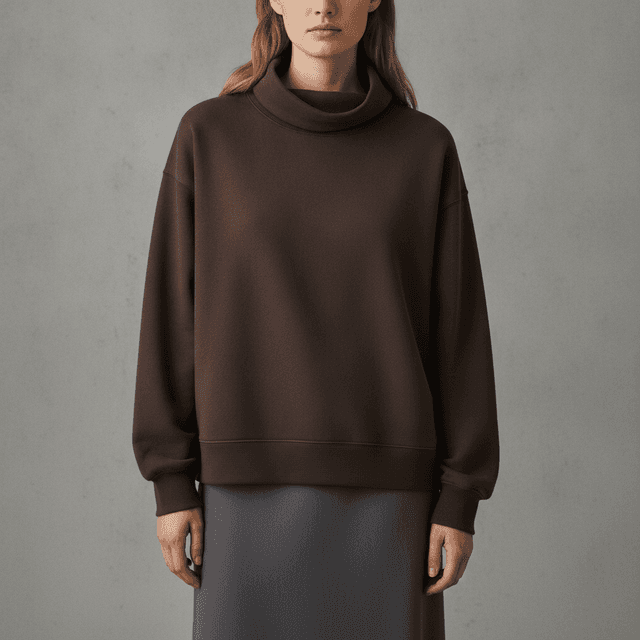 Sunday Oversized Funnel Neck Sweatshirt