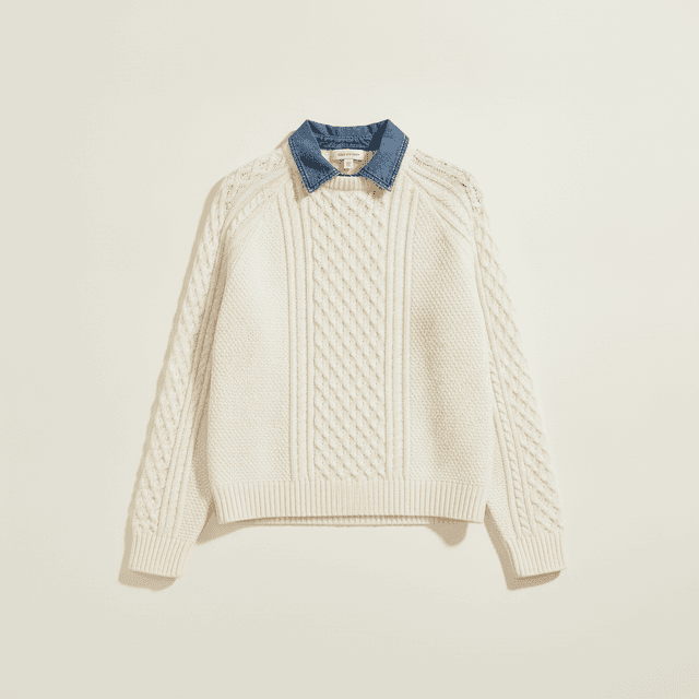 By Anthropologie Twofer Collared Sweater
