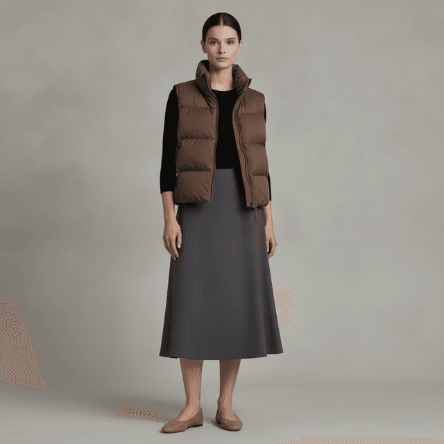 Mock Neck Puffer Vest