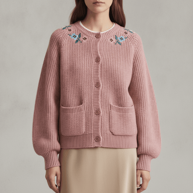H&M x Morris & Co. Embroidered-Detail Cardigan