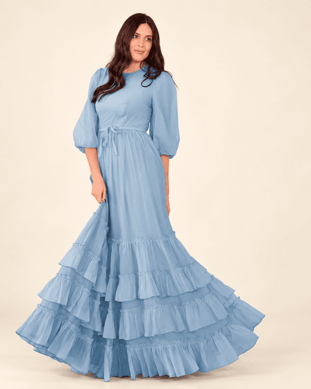 Naomi Ruffle Gown