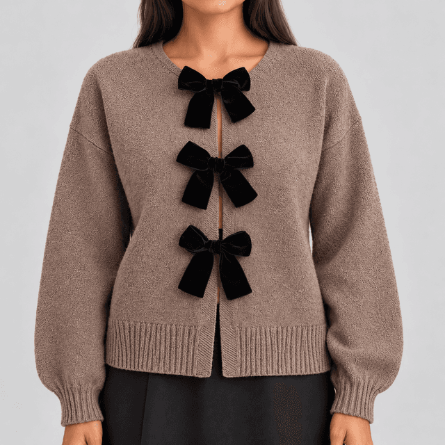 Prettygarden Coffee Cardigan