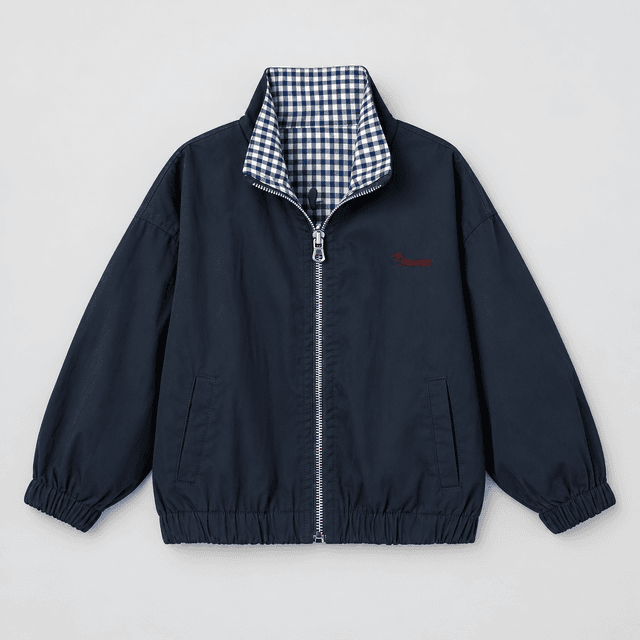 Seuyae Reversible Print Sleeve Long Jacket