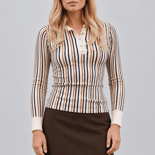 Fiona Striped Sweater Top