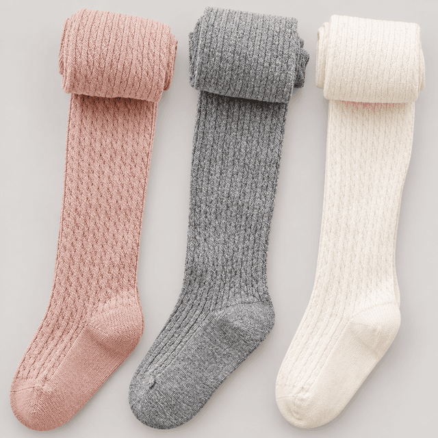 Vanberfia Cotton Knit Footed Leggings