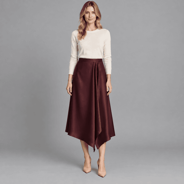Satin Handkerchief Skirt